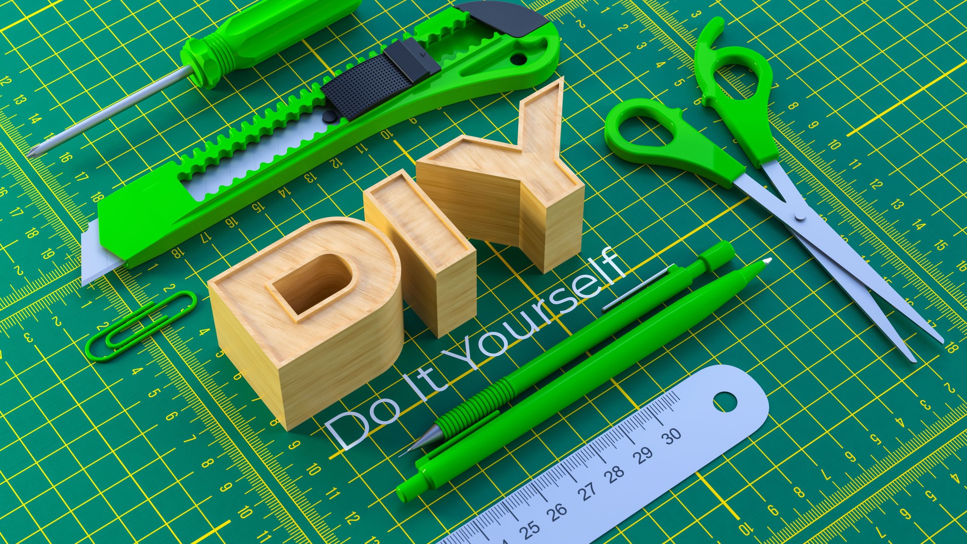 Do It Yourself Crafting Workspace