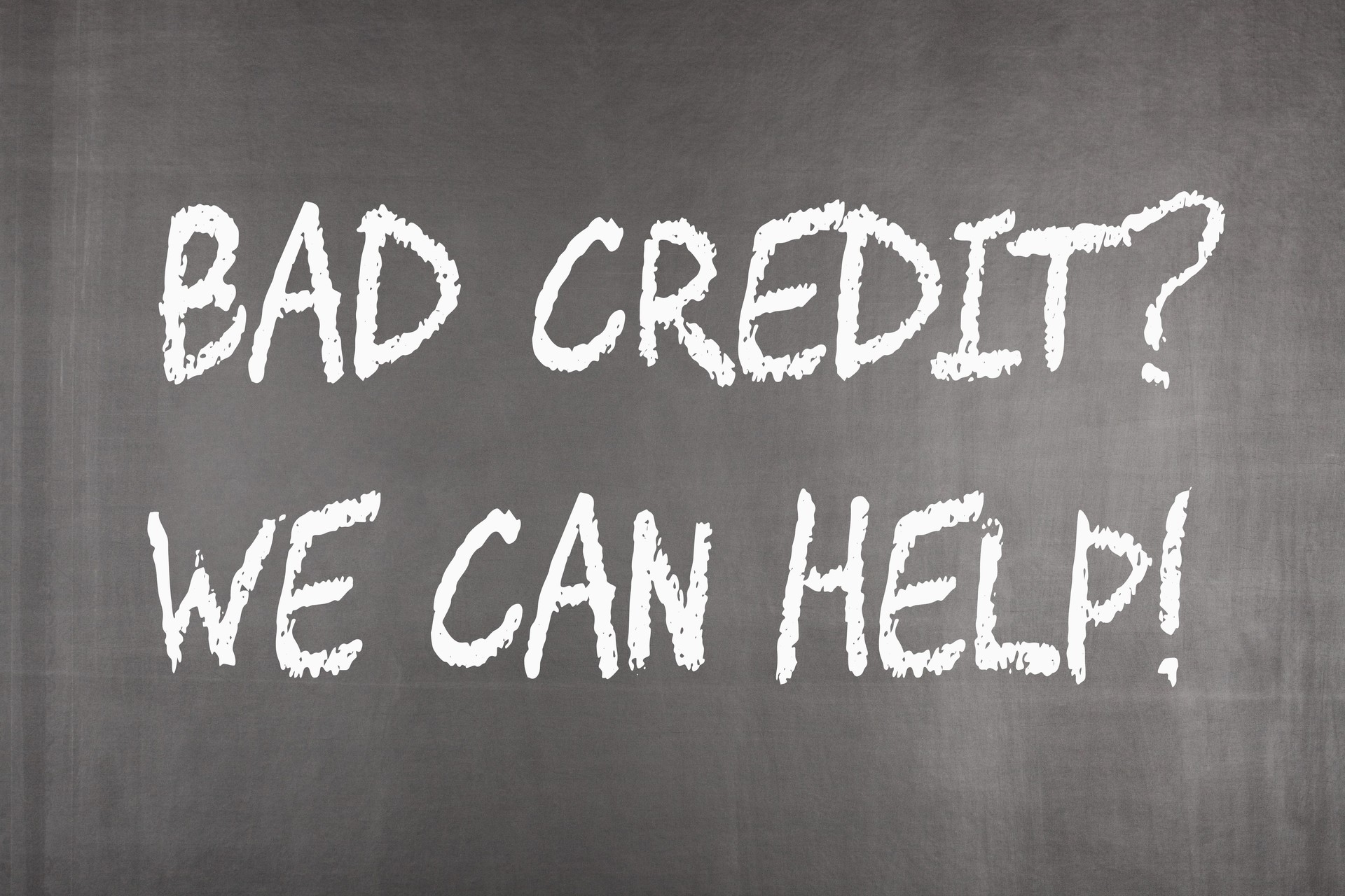 Bad Credit We Can Help
